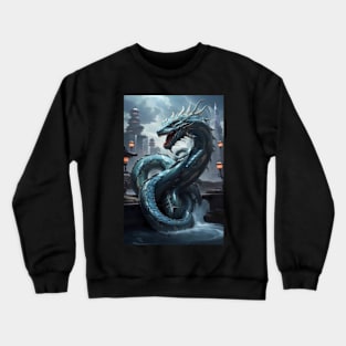 Japanese Dragon Snake Crewneck Sweatshirt